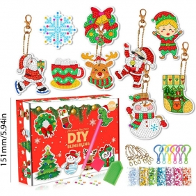 Zestaw diamentowych przywieszek, 9 szt