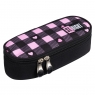 Piórnik saszetka usztywniona z wewnętrzną klapką - Pink Checkered