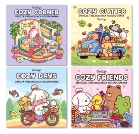 Pakiet Cozy Kolorowanek: Cozy Corner + Cozy Cuties + Cozy Days + Cozy Friends - Coco Wyo