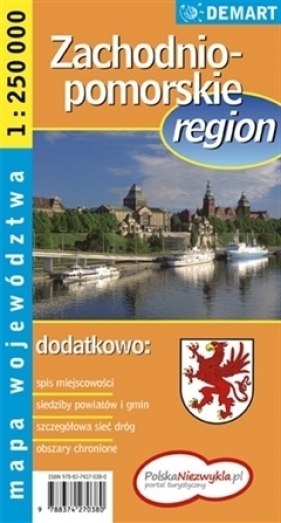 Województwo zachodniopomorskie. Region. Mapa województwa - Opracowanie zbiorowe