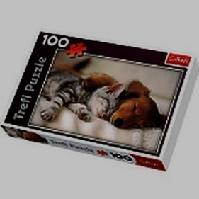 Puzzle 100 elementów Śpiące zwierzaki (16138)