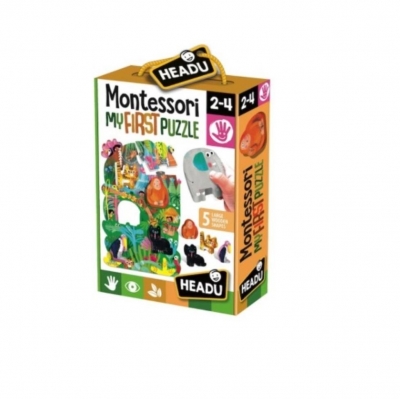 Russell HEADU Montessori Pierwsze puzzle-Dzungla (22380)