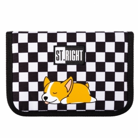 Piórnik dwuklapkowy bez wyposażenia - Sleppy Corgi