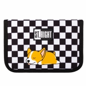 Piórnik dwuklapkowy bez wyposażenia - Sleppy Corgi