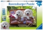 Ravensburger, Puzzle XXL 100: Szczeniaki w walizce (105380)