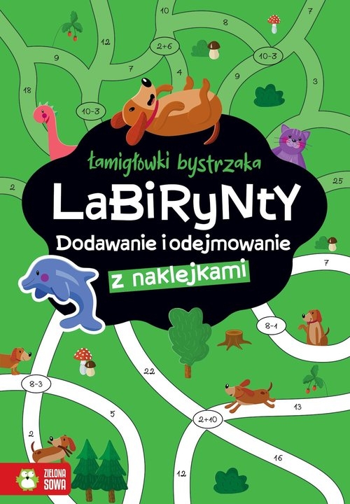 Łamigłówki bystrzaka Labirynty Dodawanie i odejmowanie