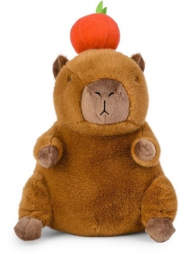 Maskotka Kapibara z jabłkiem 25cm