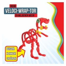 Patyczki konstrukcyjne miękkie dinozaur 34el