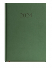 Kalendarz Klasyczny 2024, tygodniowy B5 zielony (T-221V-Z2)