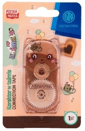 Korektor w taśmie z uszkami - Animals, 1 szt.