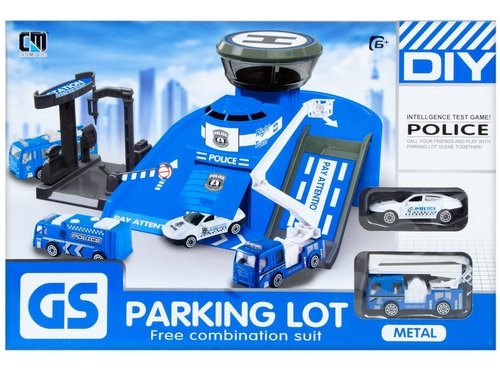 Parking metalowy policyjny + akcesoria (417391)