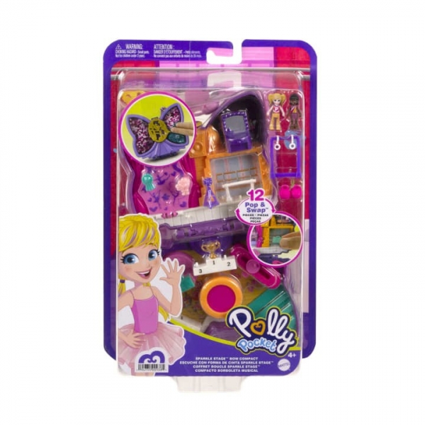 Zestaw figurek Polly Pocket Kokardkowy koncert Zestaw kompaktowy (FRY35/HCG17)