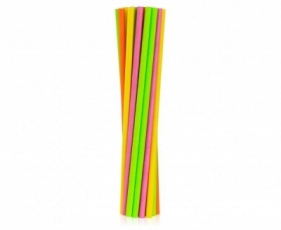 Rurki papierowe fluor mix 6x197mm 250szt
