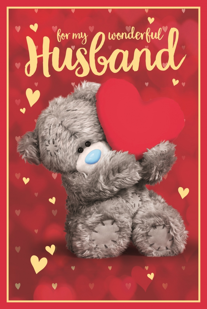 Kartka holograficzna 3D - For my wonderful husband