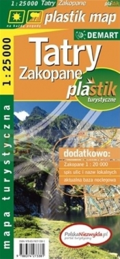 Tatry, Zakopane - mapa laminowana