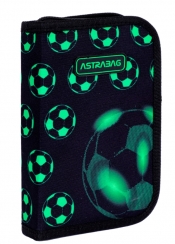 Astrabag, Piórnik pojedynczy jednoklapkowy z wyposażeniem - Neo Football (AC11)