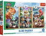  Puzzle 3x80 Bohaterowie dinozaurów TREFL
