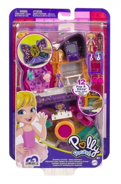 Polly Pocket. Sparkle Stage Bow Compact