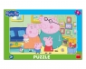 Puzzle ramkowe Świnka Peppa Rodzina 15el