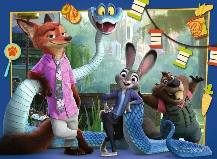 Puzzle dla dzieci 2D: Zootopia 2 100 el. (12004138)