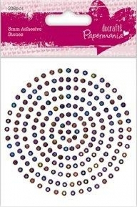 Kryształki samoprzylepne. Papermania 3 mm Iridescent 206 szt - PMA-351606