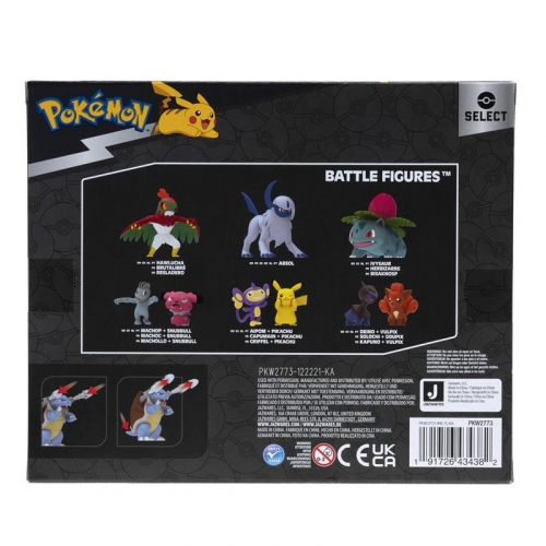 Pokemon Multipack ewolucja Squirtle, Wartortle, Blastoise, Figurka