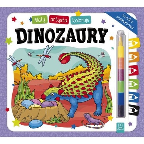 Mały artysta koloruje dinozaury + kredka segmentowa