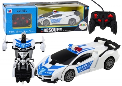 Auto-Robot R/C 2w1 transformacja Policja