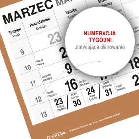 Kalendarz 2026 Trójdzielny - Plaża