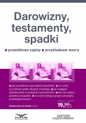 Darowizny, testamenty, spadki - Eliza Jamborska