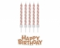 Świeczka urodzinowa Godan Happy Birthday metaliczne różowo-złote 16 sztuk (SF-SUHB)