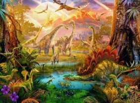 Ravensburger, Puzzle 500: Świat dinozaurów (12000238)