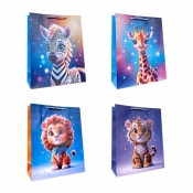 Torebka prezentowa dziecięca S Zwierzęta ZOO mix