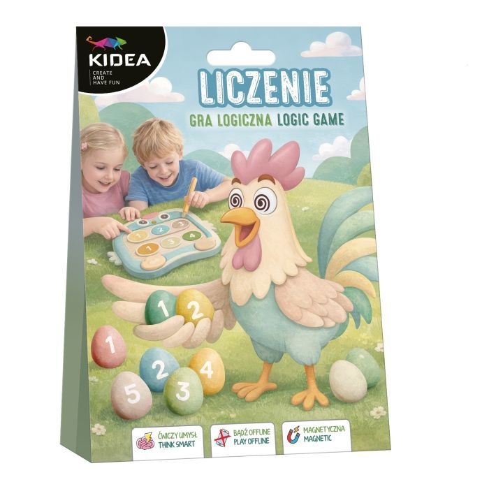 <img src='https://webimage.pl/pics/383/4/d5906601704383.jpg' style='height:440px' /> Kidea, Magnetyczna gra logiczna- Liczenie