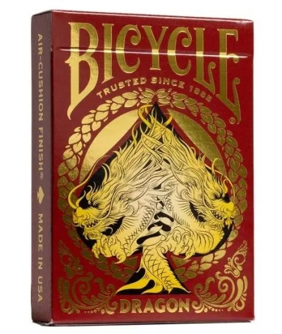 Karty do gry Bicycle Dragon Red