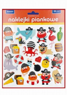 Naklejki dekoracyjne piankowe, 1 szt