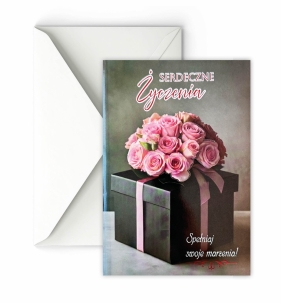 Karnet A5 grający Serdeczne życzenia