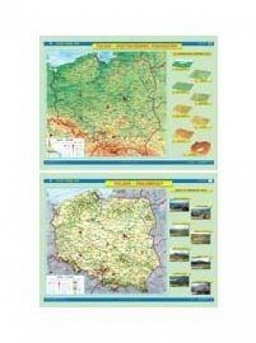 Mapa - Polska. Ukształtowanie powierzchni NE