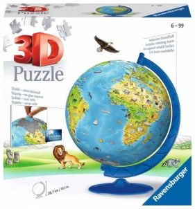 Ravensburger, Puzzle 3D: Dziecinny globus (12338)