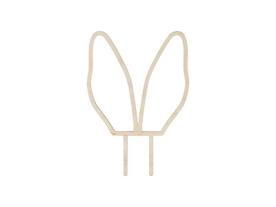 Drewniany topper Uszy Królika 20cm