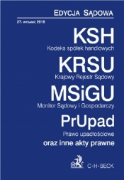 Kodeks spółek handlowych. Krajowy Rejestr Sądowy. Monitor Sądowy i Gospodarczy. Prawo upadłościowe o