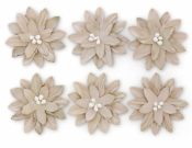Ozdoba papierowa Galeria Papieru kwiaty samoprzylepne dalia beżowe (252009)