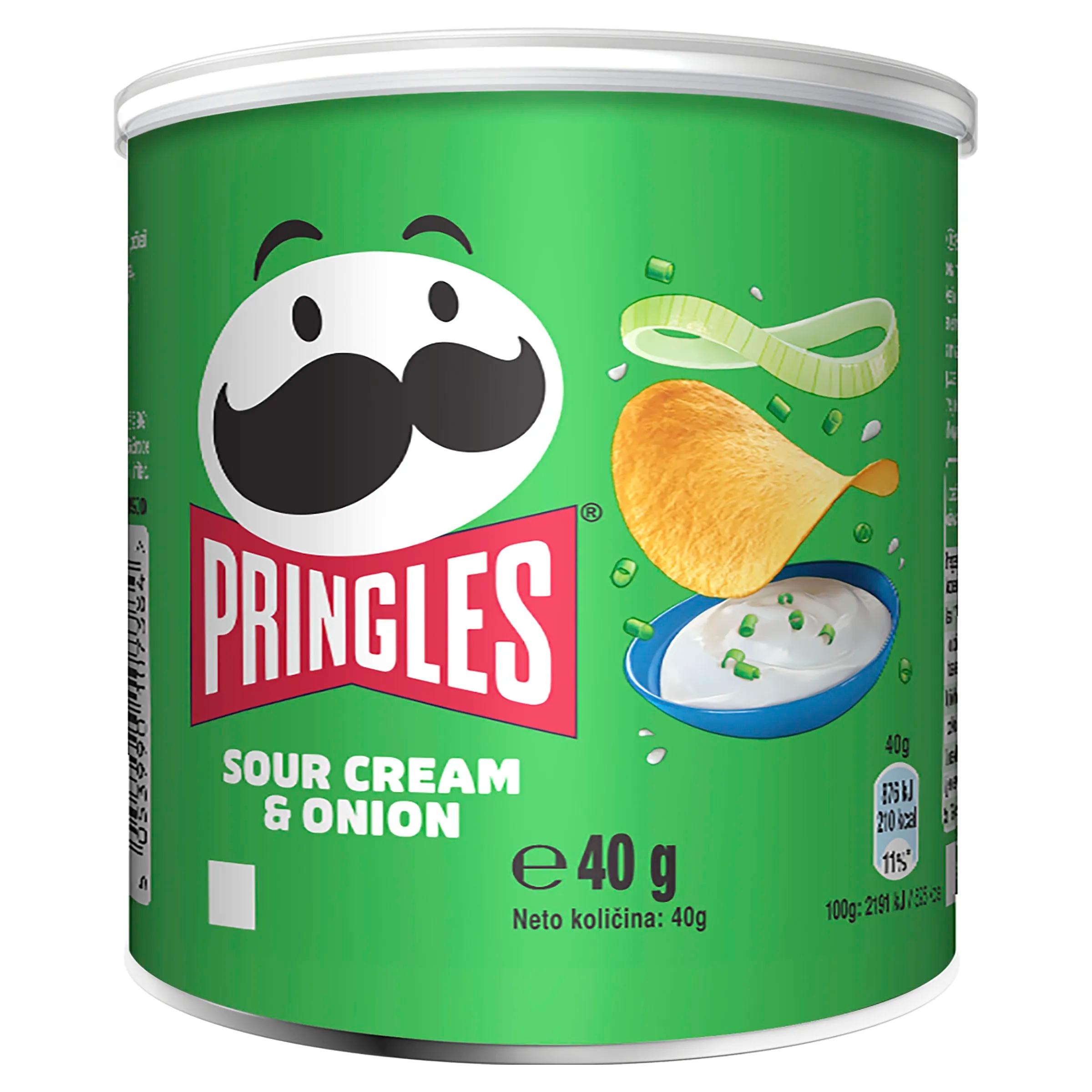 Chipsy Pringles Sour Cream & Onion Tuba 40g