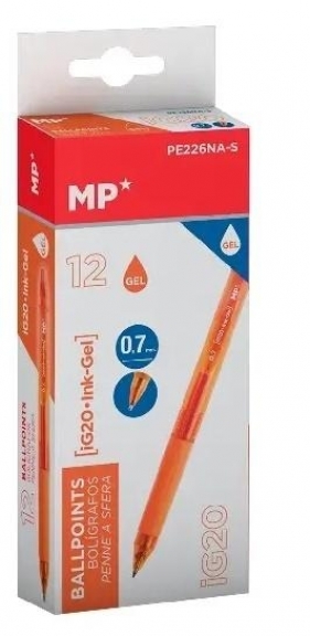 Długopis żelowy pomarańczowy (12szt)