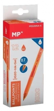 Długopis żelowy pomarańczowy (12szt)