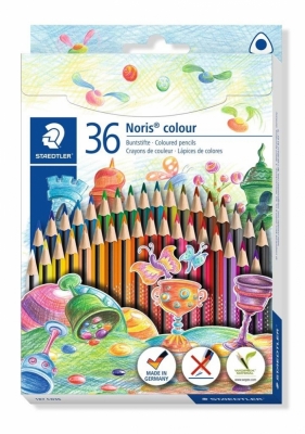 Kredki trójkątne Noris Colour, 36 kolorów