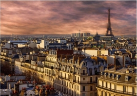 Bluebird Puzzle 1000: Paryż, Widok na wieżę Eiffla (70038)