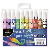 Kredki żelowe Kidea - 10 kolorów (KZ10KKA)