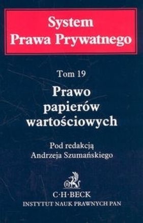 Prawo papierów wartościowych Tom 19 - <br />