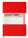 Notatnik Leuchtturm Master Classic w linie czerwony